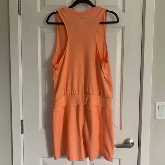 Sweaty Betty Gary Sleeveless Romper - Size L - Tangerine Orange - NWT - Picture 4 of 8